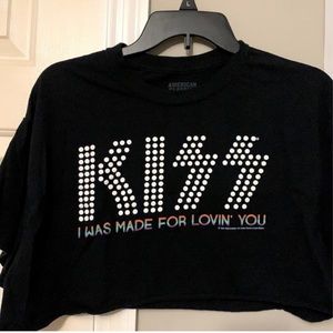Kiss "I Was Made For Lovin' You" Crop Top